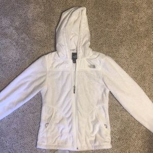 North Face women’s fleece hooded jacket.